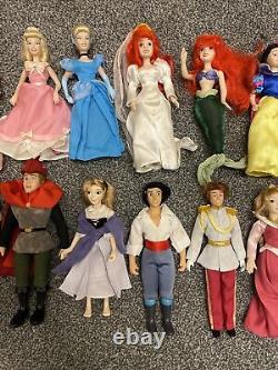 Lot de princesses Disney vintage des années 1990 - Poupée en porcelaine de la Princesse Ariel, la Petite Sirène