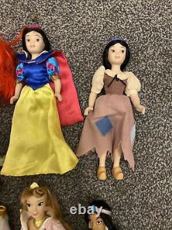 Lot de princesses Disney vintage des années 1990 - Poupée en porcelaine de la Princesse Ariel, la Petite Sirène