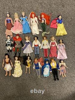 Lot de princesses Disney vintage des années 1990 - Poupée en porcelaine de la Princesse Ariel, la Petite Sirène