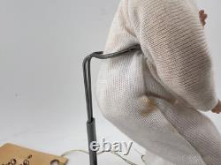 Maison de poupée vintage GRANDPA Poupée assise en porcelaine FAITE MAIN Artisan Parker Levi NOS