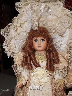 Maryse Nicole Mein Liebling Vintage 1990 Full Porcelain Doll Antique Victorienne