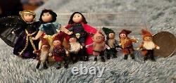 Miniature Snow White And The Seven Dwarfs Set Par Ann Anderson Dollhouse Dolls