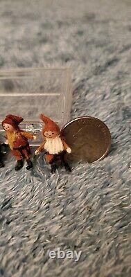 Miniature Snow White And The Seven Dwarfs Set Par Ann Anderson Dollhouse Dolls