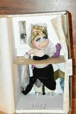 Nouveau Plus Miss Piggy Porcelain Doll Muppets Franklin Mint Vintage Heirloom