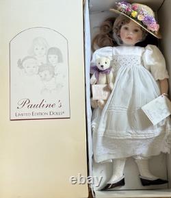 Nouvelle poupée en édition limitée Vntg Pauline Mikayla22 en porcelaine n° 618 sur 950