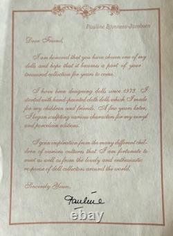 Nouvelle poupée en édition limitée Vntg Pauline Mikayla22 en porcelaine n° 618 sur 950