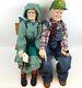 Papy Grandma Porcelain Dolls Oshkosh Salopette John Deere Chapeau Vintage Rare