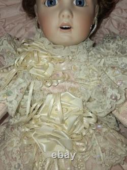 Pat Loveless Bebe Bru Rose et Pêche Poupée Antique Reproduction 22 Vintage 1996