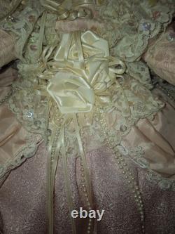 Pat Loveless Bebe Bru Rose et Pêche Poupée Antique Reproduction 22 Vintage 1996