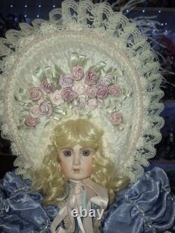 Pat Loveless Bebe Jumeau Rose Bleu Poupée Ancienne Reproduction 22 Vintage 1996
