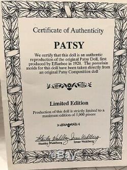 Patsy Dans La Robe Rose, Porcelaine, Effanbee # 712 Sur 5000 1994 Mp133