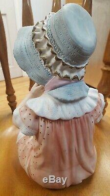 Piano Vintage Girl Ceramic Doll Andrea Par Sedek 6161 Porcelaine Figurine Statue