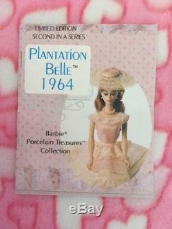 Plantation Belle Barbie 1964 Porcelaine Le Vintage 1991 N ° De Série 06691
