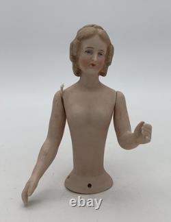 Poupée Allemande Demi Bruno Schmidt Moule 3393 Bras Articulés 5¼' Porcelaine Biscuit