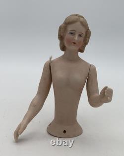 Poupée Allemande Demi Bruno Schmidt Moule 3393 Bras Articulés 5¼' Porcelaine Biscuit