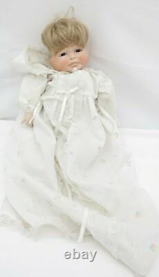 Poupée Bébé en Porcelaine Vintage à 3 Visages : Heureux, Endormi et En Pleurs JE