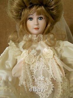 Poupée De Mariée En Porcelaine Isabel Vintage Classique Gibson Girl Par Gambina Series7512