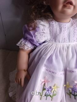 Poupée Fille Réaliste 28 de Virginia E. Turner Vintage 1994 SIGNÉE Édition Limitée #125/200