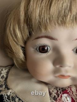 Poupée Joy BJD vintage en biscuit de porcelaine victorienne, poupée articulée de 17 articulations