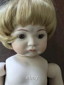 Poupée Joy BJD vintage en biscuit de porcelaine victorienne, poupée articulée de 17 articulations