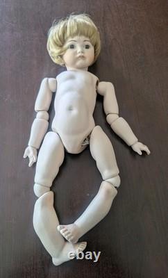 Poupée Joy BJD vintage en biscuit de porcelaine victorienne, poupée articulée de 17 articulations