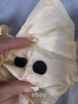 Poupée Pierrot Vintage Française Type Boudoir Tête en Porcelaine Corps en Corde Voir Photos