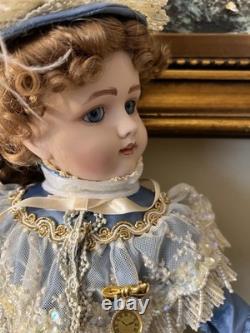 Poupée Réplique Antique Franklin Mint La Walkure Lune de Miel Victorienne 22 pouces