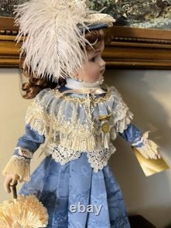 Poupée Réplique Antique Franklin Mint La Walkure Lune de Miel Victorienne 22 pouces