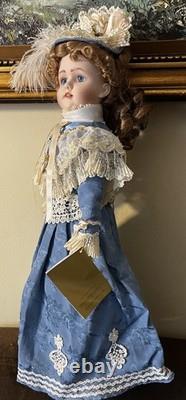 Poupée Réplique Antique Franklin Mint La Walkure Lune de Miel Victorienne 22 pouces