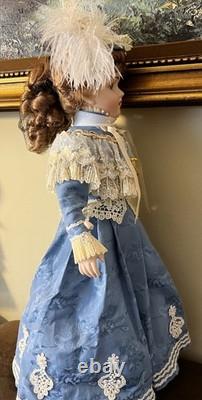 Poupée Réplique Antique Franklin Mint La Walkure Lune de Miel Victorienne 22 pouces
