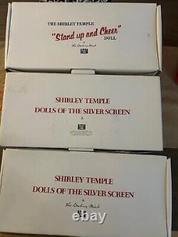 Poupée Shirley Temple Danbury Mint 14 Porcelaine 1987 Debout et Applaudir (ftn)