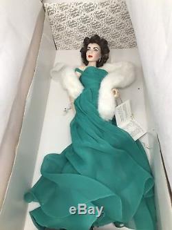 Poupée Vintage En Porcelaine Elizabeth Taylor Avec Collectionneurs D'héritage Franklin Mint