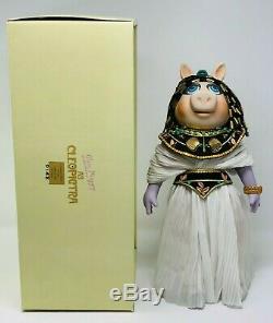 Poupée Vintage Enesco Miss Piggy Cleopigtra Cleopatra En Porcelaine Avec Boîte Rare