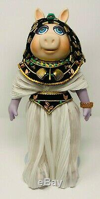 Poupée Vintage Enesco Miss Piggy Cleopigtra Cleopatra En Porcelaine Avec Boîte Rare