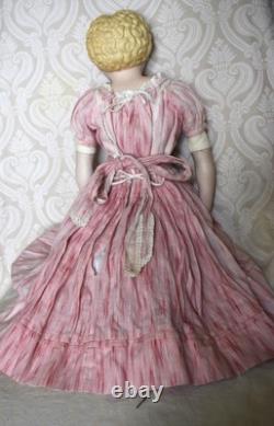 Poupée allemande antique avec œil en verre, tête en parian par Kling