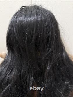 Poupée amérindienne en porcelaine vintage de 4 pieds avec une maison pour canard, héritage numéroté en édition limitée