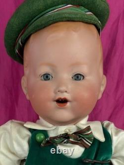 Poupée ancienne ARMAND MARSEILLE n°352/6, bébé garçon en biscuit à dôme solide, vers les années 1910, 20 rare