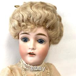 Poupée ancienne Kestner 162 Lady Gibson Girl corps articulé 16 originale en plâtre