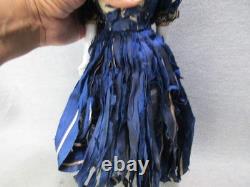 Poupée ancienne à tête en porcelaine de Chine, robe fragile