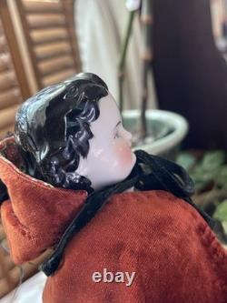 Poupée ancienne à tête en porcelaine de style Adelina Patti 12,5, bottines élégantes, rare tête des années 1860