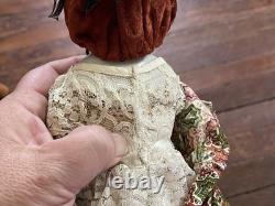 Poupée ancienne à tête en porcelaine de style Adelina Patti 12,5, bottines élégantes, rare tête des années 1860