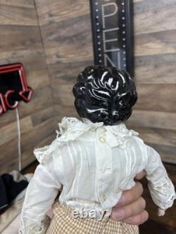 Poupée ancienne en porcelaine allemande 22, Allemagne 6, avec beaucoup de vêtements