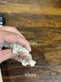 Poupée ancienne en porcelaine allemande 22, Allemagne 6, avec beaucoup de vêtements