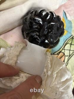 Poupée ancienne en porcelaine allemande 22, Allemagne 6, avec beaucoup de vêtements