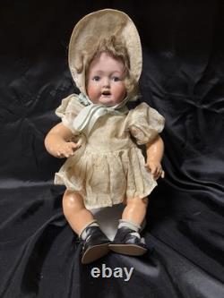 Poupée antique japonaise en bisque / porcelaine à tête de bébé 22