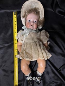 Poupée antique japonaise en bisque / porcelaine à tête de bébé 22