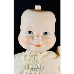 Poupée bébé 'Vintage Creepy 3 Faces of Eve' en porcelaine avec 20 visages, mains et pieds en tissu