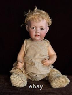 Poupée bébé en bisque antique allemande 16 Hilda Kestner 245