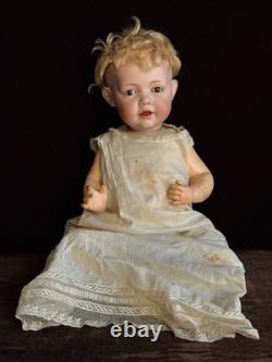 Poupée bébé en bisque antique allemande 16 Hilda Kestner 245