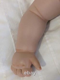 Poupée bébé en porcelaine de reproduction Vintage DeHetre, Punkin 20 pouces, 1987